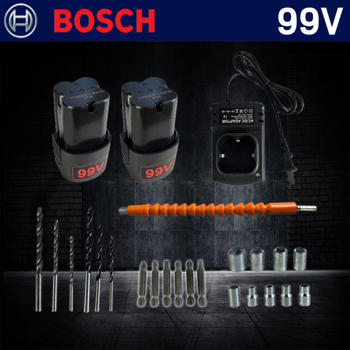 bosch-สว่านไร้สาย-สว่านแบต-2-ระบบ-99v-สว่าน-พร้อมแบตเตอรี่-li-ion-2-ก้อน-งานเทียบ