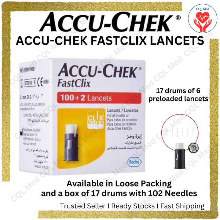 AccuChek Fastclix Lancets 1'S and 102s Lazada