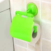 Wall Mounted Plastic Suction Cup Bathroom Toilet Paper Roll Holder Bathroom Accessories Toilet Paper Holder