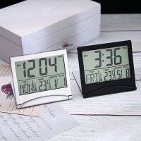 【YF】♀☁  Folding Digital Alarm Desktop Temperature Hygrometer Weather Desk Table