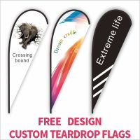 ♣ Custom Printed Teardrop Flag Graphic Opening Celebration Beach Banner Sport Promotion Outdoor Advertising Decoration