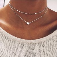 New Fashion Steampunk Dainty Circle Collier Jewelry Round Minimalist Chain Pendant Necklace For Women Jewelry Gift Cheap Collar