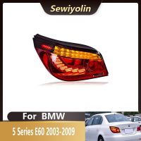 Lampu Led Belakang อุปกรณ์เสริมรถยนต์สำหรับ BMW E60 528I 535I 2001-2010ปลั๊กแอนด์เพลย์12V โคมไฟเดย์ไลท์เบรก DRL