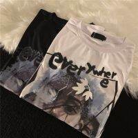 [พร้อมส่ง] sister ?เสื้อยืด everywhere แนวดาร์ก ผู้หญิงโอเวอร์ไซส์ ใส่แล้วโปร่งโล่งสบาย ตัวใหญ่ สกีนมาตรฐาน ผ้าโปร่ง E50