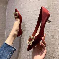 23 new weng shoes can uy red high-heeled shoes dgn sense e bri shoes sgle shoes women