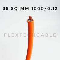 สายเชื่อมทองแดงแท้ (Welding Cable) PVC สีส้ม ขนาด 35 sq.mm 1000/0.12