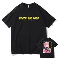 Anime Bocchi The Rock T-shirt Manga Hitori Gotoh Graphic T Shirt Men Oversized Loose Tshirt Tops Unisex Fashion Streetwear XS-4XL-5XL-6XL