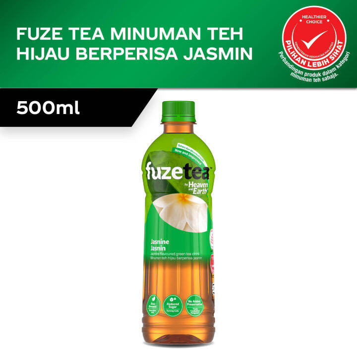 FUZE TEA by Heaven & Earth Jasmine Green Tea 500ml Lazada