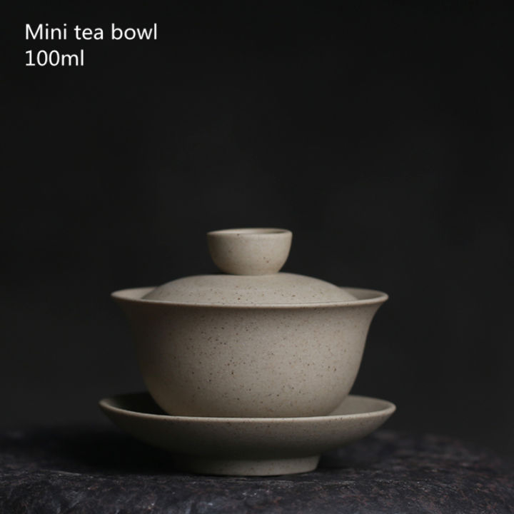 มินิ100มิลลิลิตร-gaiwan-สำหรับชาแข็งเครื่องปั้นดินเผาหม้ออบที่มีฝาปิด-t-eaware-เดินทางกังฟูชุดน้ำชาจีนถ้วยชาม-chawan