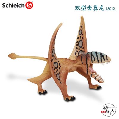 German Schleich Sile simulation bat dragon toy double tooth wing dinosaur model popular science archaeology 15012