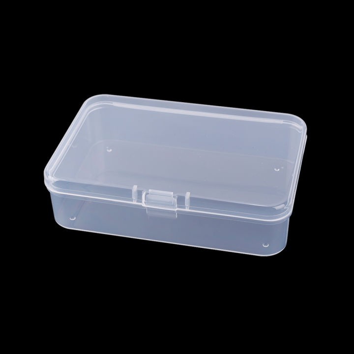 free-shipping-กล่องบรรจุภัณฑ์พลาสติกโปร่งแสงสี่เหลี่ยมฝากล่องเก็บของพร้อมกับสีขาว