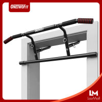 OneTwoFit Doorway Pull Up Bar แถบแนวนอนประตูปรับได้โดยไม่ต้องเก่งโฮมฟิตเนสดึงบาร์แบบพกพาในร่มแนวนอนบาร์ pull-up trainer