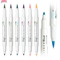 ญี่ปุ่นม้าลาย25สี5ชิ้นเซ็ต WFT8อ่อนซับแปรงปากกาสร้างสรรค์จำกัดสองหัวปากกามาร์กเกอร์อุปกรณ์การเรียนเครื่องเขียน