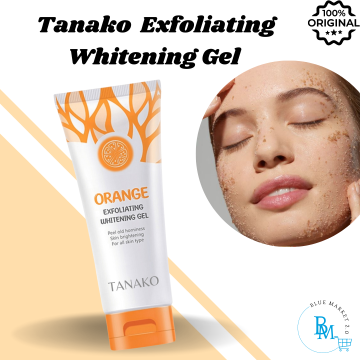 TANAKO Orange Exfoliating Whitening Gel Bleaching Whipped Scrub Facial