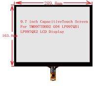9.7นิ้ว209mmX163mm สำหรับ TM097TDH02 G04 LP097QX1 LP097QX2 capacitieve หน้าจอสัมผัสแผงกระจก USB DRIVER BOARD