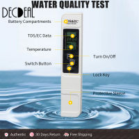 ทดสอบคุณภาพน้ำดิจิตอลน้ำ Tester Meter 3 in 1 TDS EC อุณหภูมิเมตรสำหรับน้ำดื่มพิพิธภัณฑ์สัตว์น้ำสระว่ายน้ำสปา