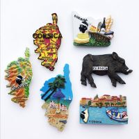 ✇✖❄ France Corsica Fridge Magnets Tourism Souvenir Refrigerator Magnetic Sticker Collection Handicraft Gift