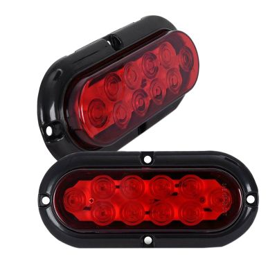 6 Inch LED Set Edge Light Plastic Light Tail Light Turn Signal Light Brake Light Car Accessories Red