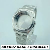 42Mm SKX007/SRPD 30ATM Water Resistant No Crown Guard 3 Oclock Silver Watch Case Mod Parts SKX Bracelet 316L Stainless Steel