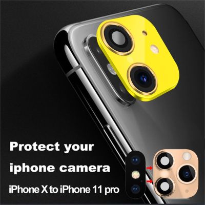 SR2N อัพเกรดโทรศัพท์ รองรับแฟลช ป้องกันหน้าจอ กระจก ปกกรณี สติกเกอร์เลนส์กล้องปลอม สำหรับ iPhone XR X ถึง iPhone 11 Pro Max วินาทีเปลี่ยน