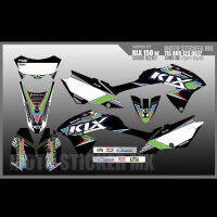 สติ๊กเกอร์วิบาก KAWASAKI KLX150 bf ทั้งคัน Graphic kit สติ๊กเกอร์เคลือบเงา สุดคุ้ม