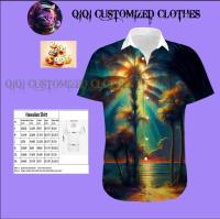 Beach Sunset Design 2023 Summer and Autumn Hawaiian Shirt High Quality, Unisex, Size S-3XL