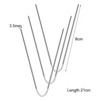 เข็มถักนิตติ้ง3ชิ้นเข็มเคเบิ้ลด้ายถักการถักนิตติ้งเข็มถักนิตติ้งเข็มถักนิตติ้งที่มีความยืดหยุ่นแหลมสองชั้น
