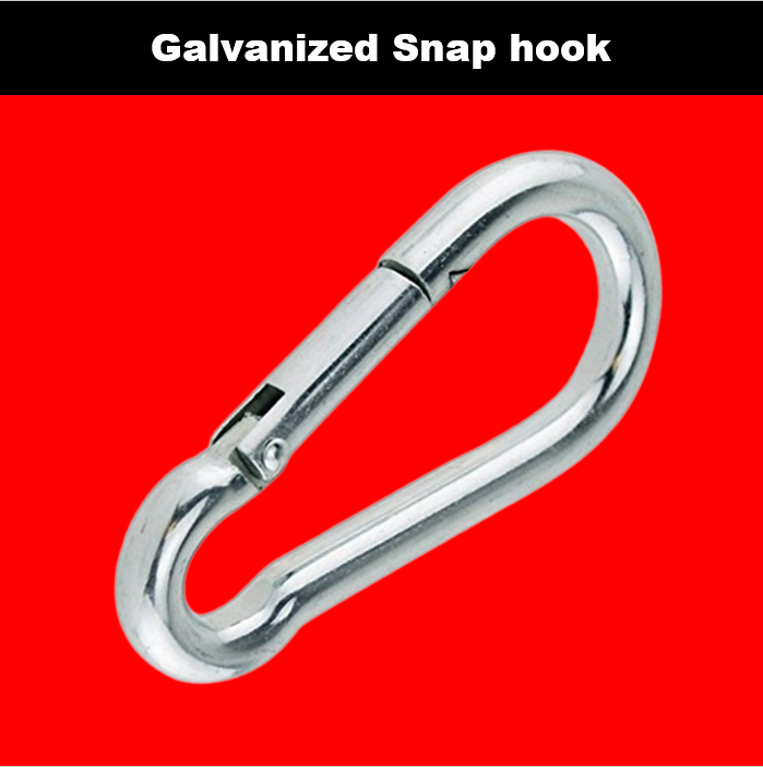 Toyu 6mm Spring Link Snap Hook W/O Lock Carabiner Hook Snap Clip DRing
