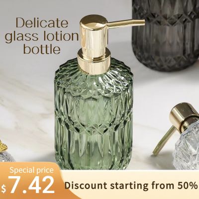 【CW】 Hand Sanitizer Glass Dispenser 390ml Shampoo Accessories