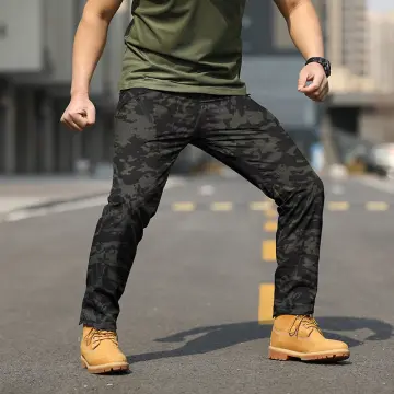 Thoshine Brand Men Cargo Pants Camouflage Military Trousers Pockets