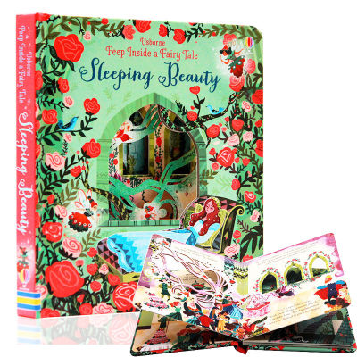 Original English picture book Usborne series peep inside a fairy tale Sleeping Beauty