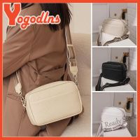 【Ready Stock】 ❐♤ C23 Yogodlns New Fashion Square Solid Color Shoulder Bag Women New Small Flap PU Leather Crossbody Bag