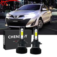 หลอดไฟหน้ารถยนต์ LED V4 6000K สีขาว แบบเปลี่ยน สําหรับ Toyota Vios E Spec J Spec 2014-2023 (1 คู่) เสียบและเล่น