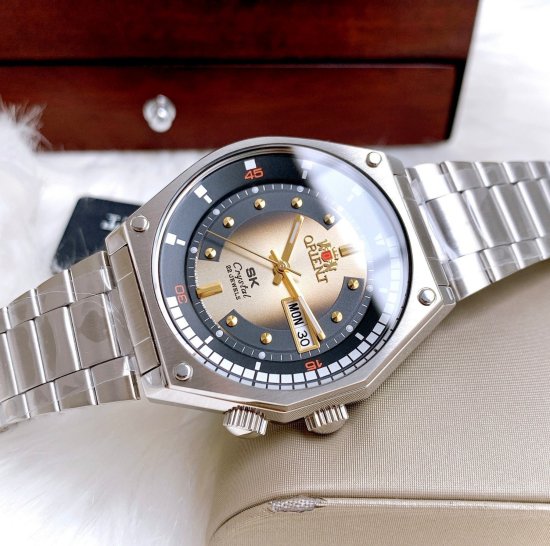 Đồng hồ nam chính hãng orient sk mặt vàng ra-aa0b01g19b bản mới size 42 - ảnh sản phẩm 3