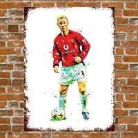 ✳◇Man chesters United - Man Utd - Nicky Butt - Framed Tin Sign Frame Poster Wall Art Picture Home Dec（Only one size: 20cmX30cm）(Contact seller, free custom pattern)