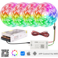 WS2812B Individually Addressable Led Strip WS2812 RGB Light SP108E WIFI Led Controller DC5V LED Power Supply Adapter KIT