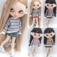 【MSSugar toy】ของเล่น MSSugar ชุดเสื้อสเวตเตอร์แฟชั่นสามชิ้นสำหรับตุ๊กตา Blyth Azone OB22 OB24อุปกรณ์เสริมตุ๊กตา