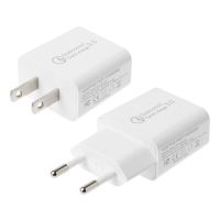 【New-store】 Unex Lanka Tradings EU US Quick Charge QC 3.0 Travel โทรศัพท์มือถือ Fast USB Charger Adapter สำหรับ Samsung Vivo OPPO โทรศัพท์มือถือแท็บเล็ต