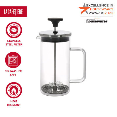 La Cafetiere All-Glass French Press Coffee Maker / Tea Maker with Filtration System 350ml 3 cups/8 cups เครื่องชงกาแฟเฟร้นช์เพรส