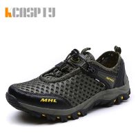 KCASPTY Summer River Upstream Shoes For Men Barefoot Beach Ultralight Water Sports Quick-Drying Outdoor Walking Wading Shoes