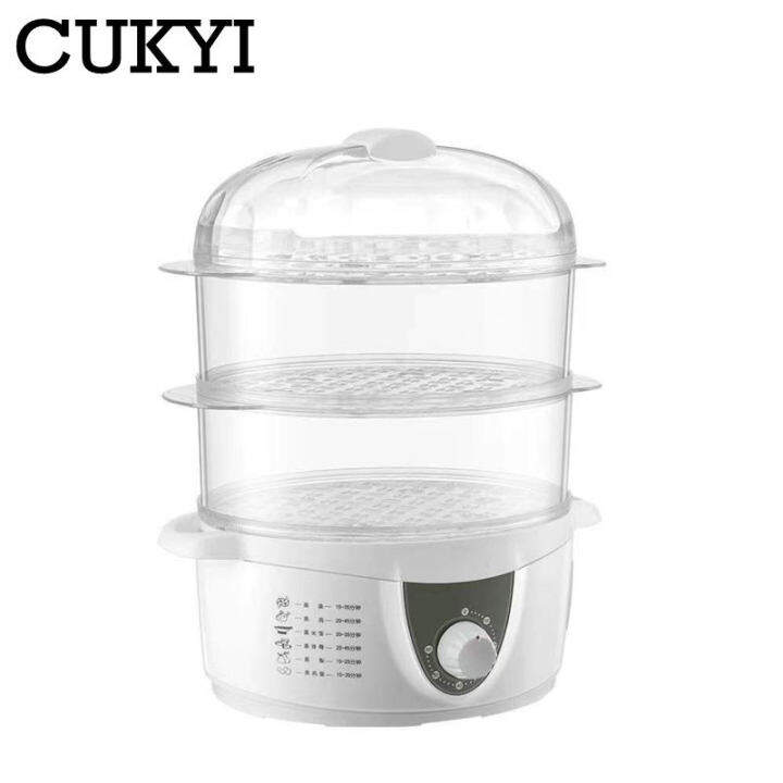 cukyi-3ชั้นไฟฟ้า-steamer-หม้อหุงข้าวไข่นึ่ง6เกียร์หม้อไอน้ำอาหารเช้าเครื่องปิดอัตโนมัติ