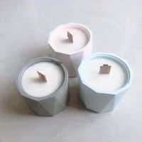 Silicone Concrete Candle Pot Molds Cement Candle Cup Molds Geometry Candle Vessel Molds Home Garden Pot Molds