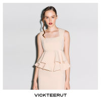 VICKTEERUT (ราคาปกติ 9,350-.) Re-Edition Sleeveless Peplum Blouse เสื้อแขนกุด ต่อใต้อก ตกแต่งระบาย