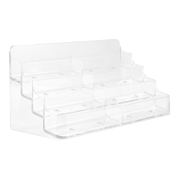 Business Card Holder, 8 Pocket Acrylic Business Card Holder for Desk Business Card Stand Desktop Business Card Holders