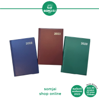 Diary Planner สมุดแพลนเนอร์ 2023 สมุดไดอารี่ริมลวด ขนาด A5 ความหนา 60แกรม 208แผ่น DX 303-001X คละสี