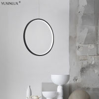 Minimalist Black Gold White LED Pendant Lights For Dining Room Bedroom Kitchen Indoor Fixture Nordic Style Hanging Chandeliers