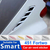 Car Body Stickers For art 451 Fortwo Accessories Car Exterior Side Air Outlet Flank Modification Decorative Stickers