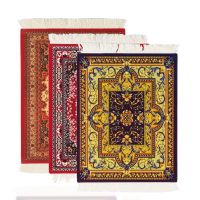 【jw】✇  Woven Rug Mousepad Pattern Cup laptop with Fring Office Table