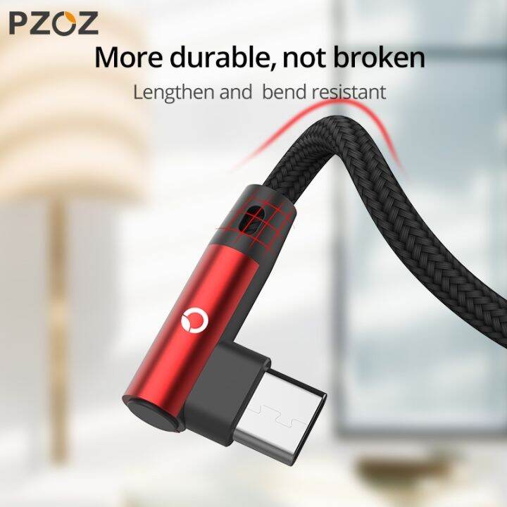 pzoz-สายเคเบิล90องศา-usb-type-c-ไมโคร-usb-c-ชาร์จเร็ว-microusb-type-c-สำหรับ-xiaomi-redmi-note-9s-8-pro-usb-c-และดาต้า