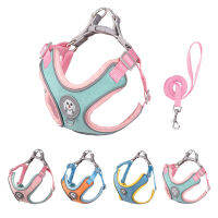 ปรับสายรัดสุนัขเสื้อกั๊กไม่มีดึงน่ารักลูกสุนัข Harness Leash ชุด Chihuahua อุปกรณ์สัตว์เลี้ยงสำหรับสุนัขขนาดกลางขนาดเล็กเดินวิ่ง-Youerd